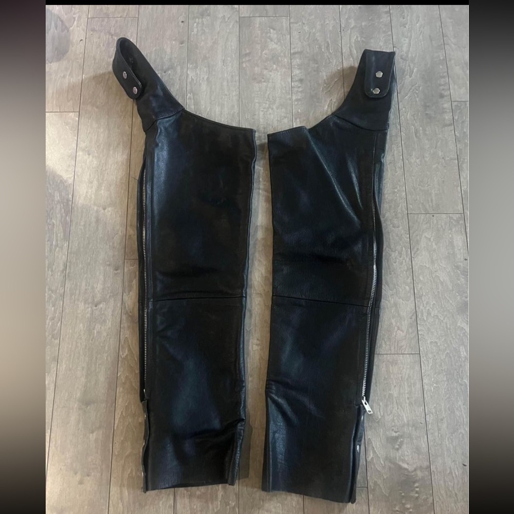 Genuine leather riding chaps